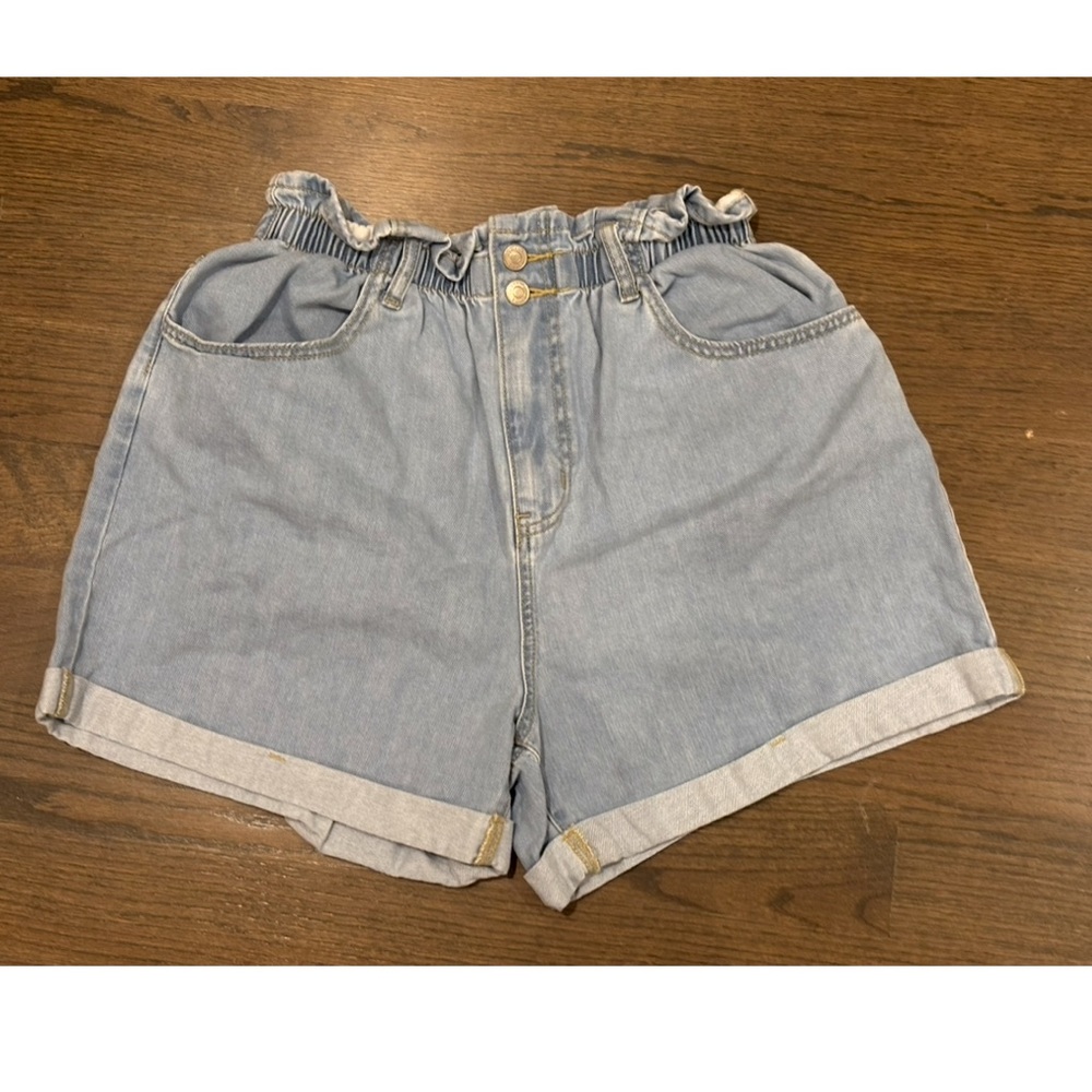 Zendana Light Blue Denim Women's Shorts, washed never worn